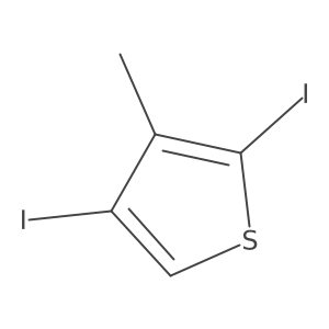 2,4-Diiodo-3-methylthiophene结构式