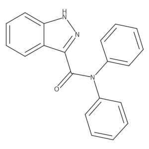 N,N-Diphenyl-1H-indazole-3-carboxamide结构式
