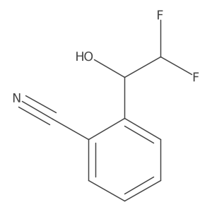 2-(2,2-Difluoro-1-hydroxyethyl)benzonitrile Structure