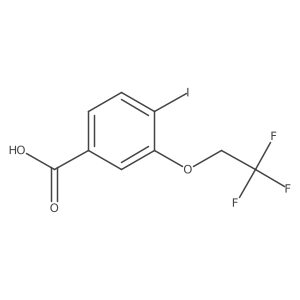 4-Iodo-3-(2,2,2-trifluoroethoxy)benzoic acid结构式