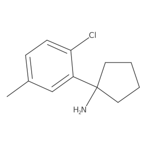 1-(2-Chloro-5-methylphenyl)cyclopentan-1-amine Structure