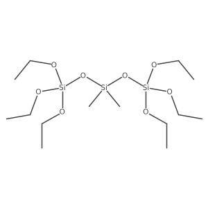 1,1,1,5,5,5-Hexaethoxy-3,3-dimethyltrisiloxane结构式