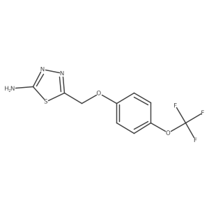 5-[[4-(Trifluoromethoxy)phenoxy]methyl]-1,3,4-thiadiazol-2-amine Structure