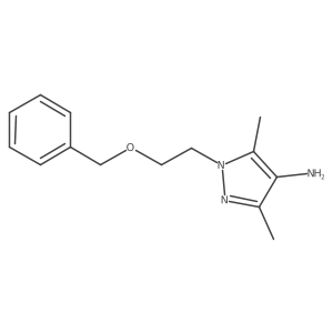 1-(2-Benzyloxy-ethyl)-3,5-dimethyl-1H-pyrazol-4-ylamine结构式