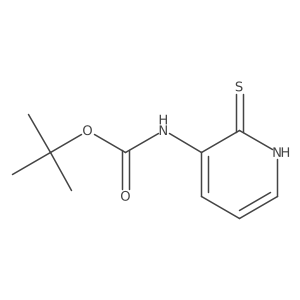 tert-butyl N-(2-sulfanylpyridin-3-yl)carbamate结构式