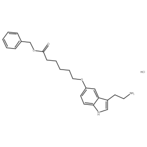 benzyl 6-[3-(2-aminoethyl)-1H-indol-5-yloxy]hexanoate hydrochloride Structure