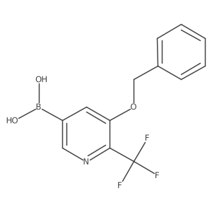 (5-(Benzyloxy)-6-(trifluoromethyl)pyridin-3-yl)boronic acid Structure