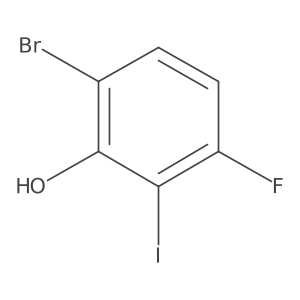 6-Bromo-3-fluoro-2-iodophenol Structure