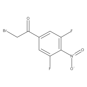 3',5'-Difluoro-4'-nitrophenacyl bromide Structure