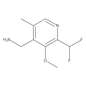 (2-(Difluoromethyl)-3-methoxy-5-methylpyridin-4-yl)methanamine结构式