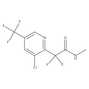 2-(3-chloro-5-(trifluoromethyl)pyridin-2-yl)-2,2-difluoro-N-methylacetamide Structure