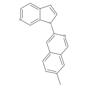 7-Iodo-3-(1H-pyrrolo[2,3-C]pyridin-1-YL)isoquinoline Structure