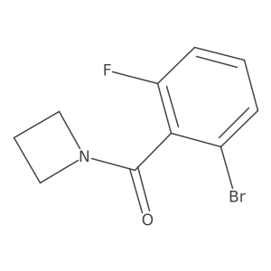 1-(2-Bromo-6-fluorobenzoyl)azetidine Structure
