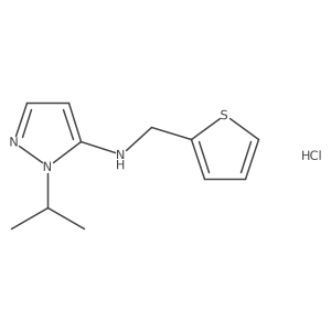 1-isopropyl-N-(2-thienylmethyl)-1H-pyrazol-5-amine结构式