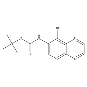 tert-butyl N-(5-bromoquinoxalin-6-yl)carbamate Structure