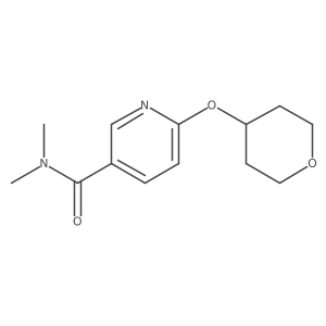 N,N-dimethyl-6-((tetrahydro-2H-pyran-4-yl)oxy)nicotinamide Structure