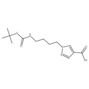1-(4-{[(tert-butoxy)carbonyl]amino}butyl)-1H-1,2,3-triazole-4-carboxylic acid Structure