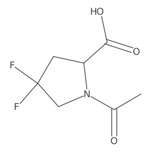 1-Acetyl-4,4-difluoropyrrolidine-2-carboxylic acid Structure
