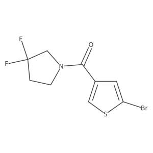 (5-Bromothiophen-3-yl)-(3,3-difluoropyrrolidin-1-yl)-methanone Structure