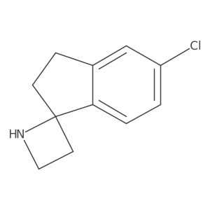 5'-Chloro-2',3'-dihydrospiro[azetidine-2,1'-indene]结构式