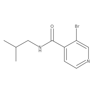 3-Bromo-N-isobutylisonicotinamide结构式