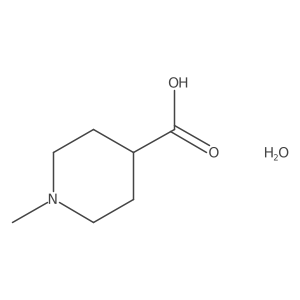 1-Methylpiperidine-4-carboxylic acid hydrate结构式