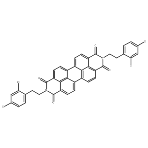 2,9-Bis(2,4-dichlorophenethyl)anthra[2,1,9-def:6,5,10-d'e'f']diisoquinoline-1,3,8,10(2H,9H)-tetraone结构式