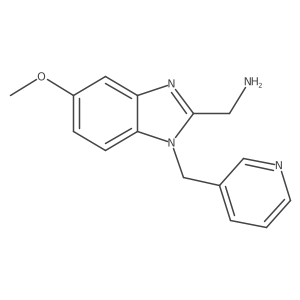 5-Methoxy-1-(3-pyridinylmethyl)-1h-benzimidazole-2-methanamine结构式