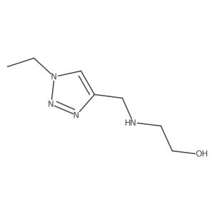 2-{[(1-ethyl-1H-1,2,3-triazol-4-yl)methyl]amino}ethan-1-ol Structure