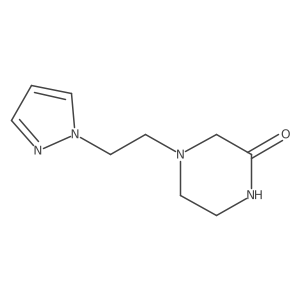 4-(2-(1H-pyrazol-1-yl)ethyl)piperazin-2-one Structure