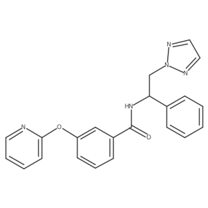 N-(1-phenyl-2-(2H-1,2,3-triazol-2-yl)ethyl)-3-(pyridin-2-yloxy)benzamide Structure
