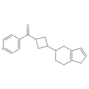 (3-(6,7-dihydrothieno[3,2-c]pyridin-5(4H)-yl)azetidin-1-yl)(pyridin-4-yl)methanone结构式