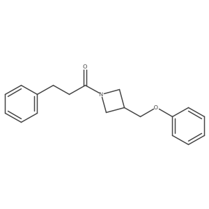 1-(3-(Phenoxymethyl)azetidin-1-yl)-3-phenylpropan-1-one Structure