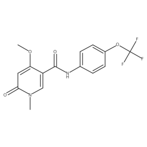 4-methoxy-1-methyl-6-oxo-N-(4-(trifluoromethoxy)phenyl)-1,6-dihydropyridine-3-carboxamide Structure