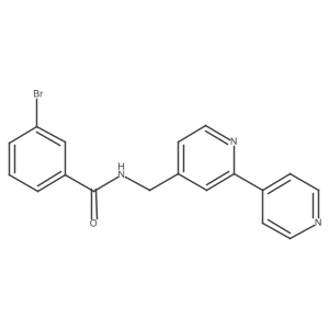 N-([2,4'-bipyridin]-4-ylmethyl)-3-bromobenzamide结构式