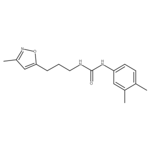 1-(3,4-Dimethylphenyl)-3-(3-(3-methylisoxazol-5-yl)propyl)urea Structure
