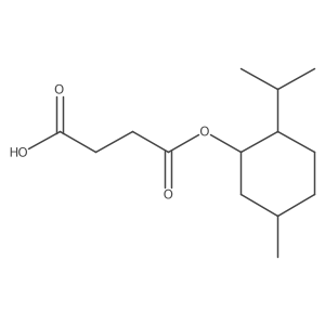4-(((1S,2R,5S)-2-Isopropyl-5-methylcyclohexyl)oxy)-4-oxobutanoic acid结构式