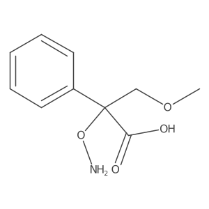 2-(Aminooxy)-3-methoxy-2-phenylpropanoic acid Structure