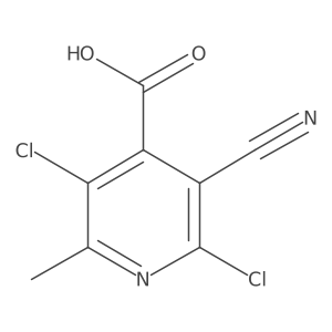 2,5-Dichloro-3-cyano-6-methylisonicotinic acid结构式