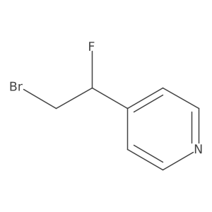 4-(2-Bromo-1-fluoroethyl)pyridine结构式