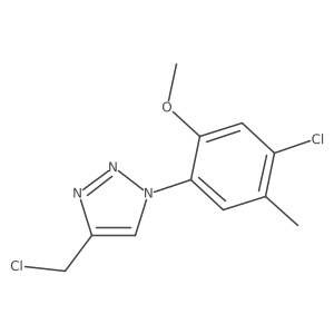 1-(4-chloro-2-methoxy-5-methylphenyl)-4-(chloromethyl)-1H-1,2,3-triazole结构式