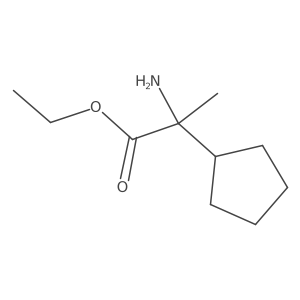 Ethyl 2-amino-2-cyclopentylpropanoate结构式