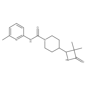 4-(3,3-Dimethyl-4-oxoazetidin-2-YL)-N-(6-methylpyridin-2-YL)piperidine-1-carboxamide Structure