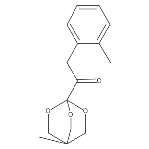 1-(4-Methyl-2,6,7-trioxabicyclo[2.2.2]octan-1-YL)-2-(O-tolyl)ethan-1-one结构式