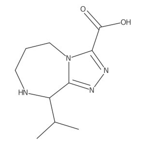 (9R)-9-(propan-2-yl)-5H,6H,7H,8H,9H-[1,2,4]triazolo[4,3-a][1,4]diazepine-3-carboxylic acid Structure