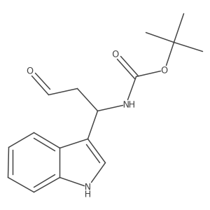 tert-butyl N-[(1R)-1-(1H-indol-3-yl)-3-oxopropyl]carbamate Structure