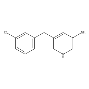 3-[(5-Amino-1,2,5,6-tetrahydropyridin-3-yl)methyl]phenol Structure