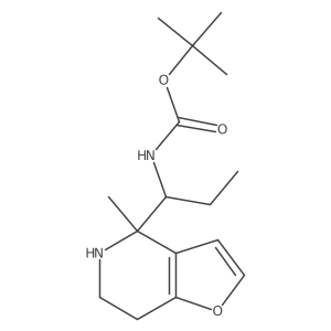 tert-butyl N-(1-{4-methyl-4H,5H,6H,7H-furo[3,2-c]pyridin-4-yl}propyl)carbamate Structure
