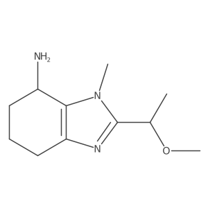 2-(1-methoxyethyl)-1-methyl-4,5,6,7-tetrahydro-1H-1,3-benzodiazol-7-amine Structure