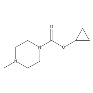 Cyclopropyl 4-methylpiperazine-1-carboxylate结构式